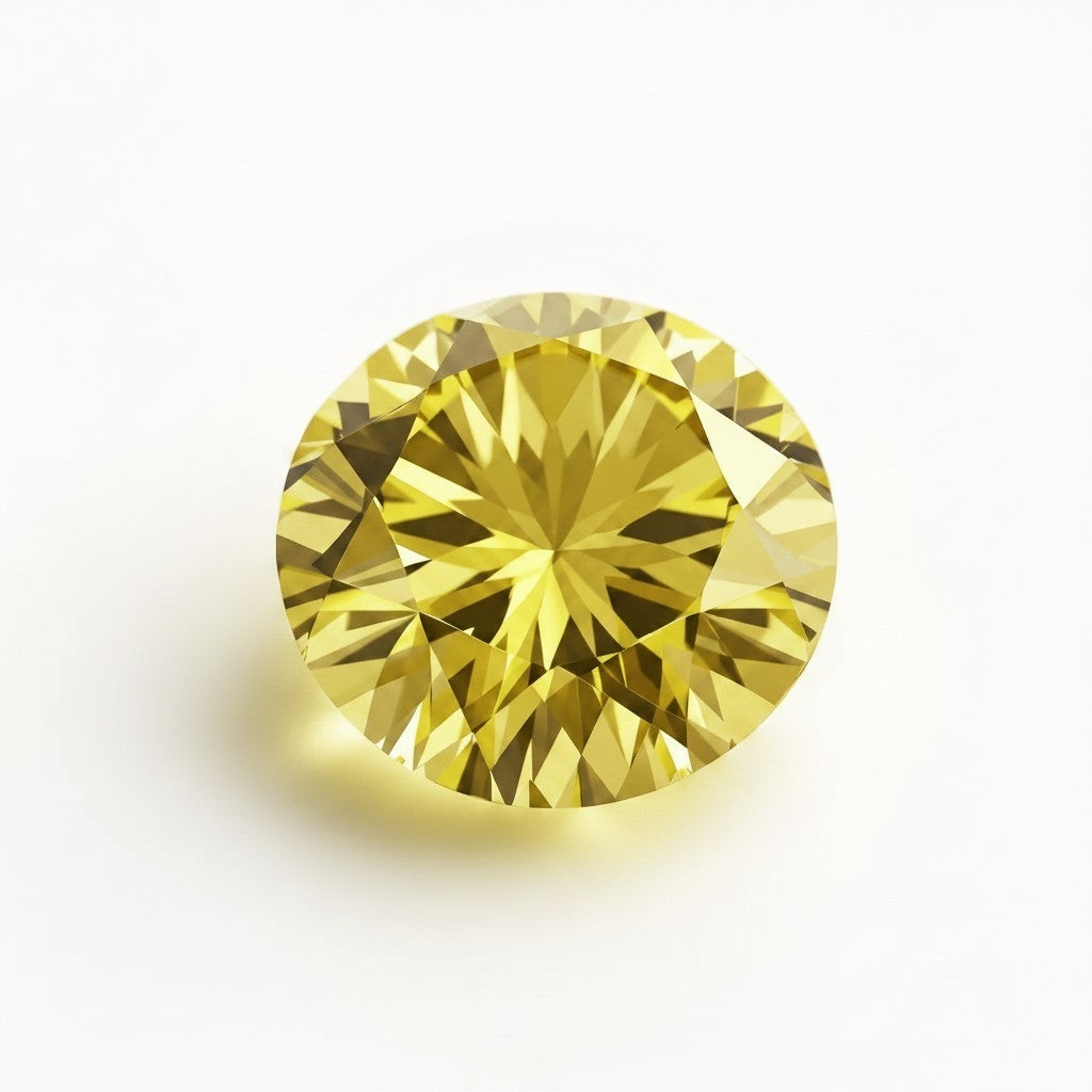 Moissanite Yellow 0.80 ct.